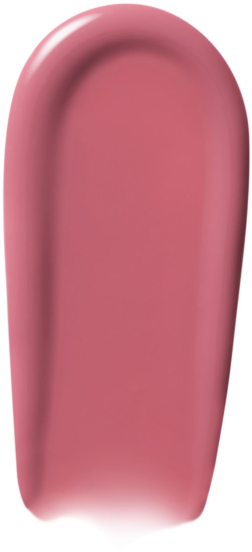 En rosa gel-neglebarmaling, buet form med blank overflate.