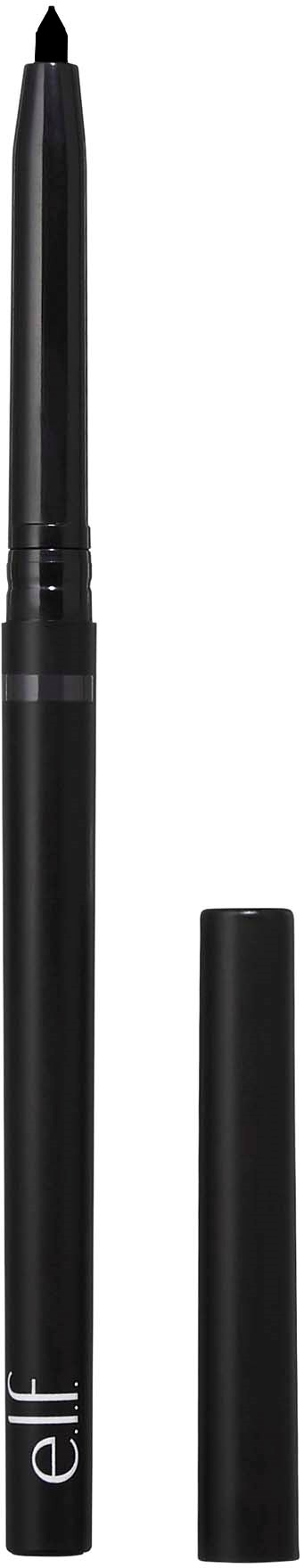 Musta meikkikynä pullolla, jossa lukee 'elf', näyttää olevan nestemäinen eyeliner.