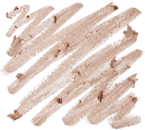 Brushstrokes of beige or light brown makeup or cosmetic product on a white background.