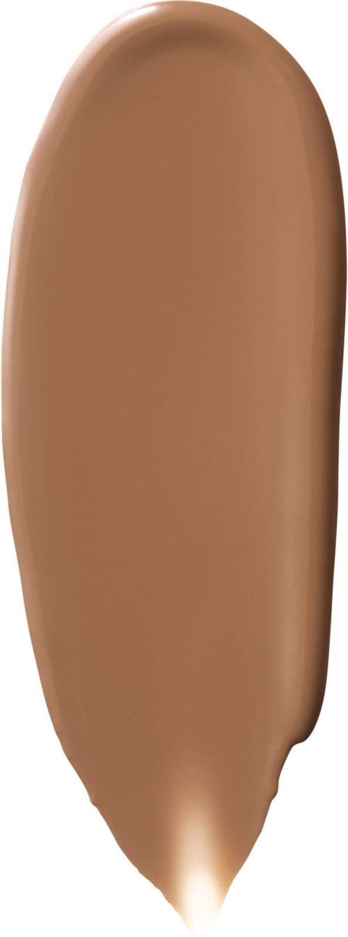En brun concealer-penna med spetsig spets och rund kropp.