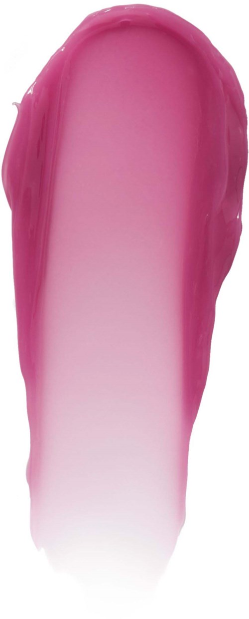 En rosa och vit gel-liknande substans är formad som ett finger. Den ser slät och glänsande ut.