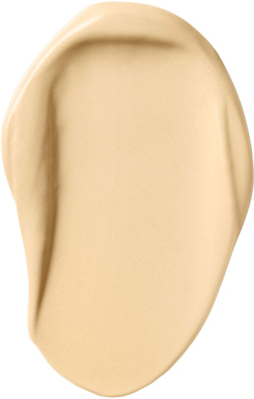 Et beige, ovalformet objekt med jevn overflate og små fordypninger på sidene.