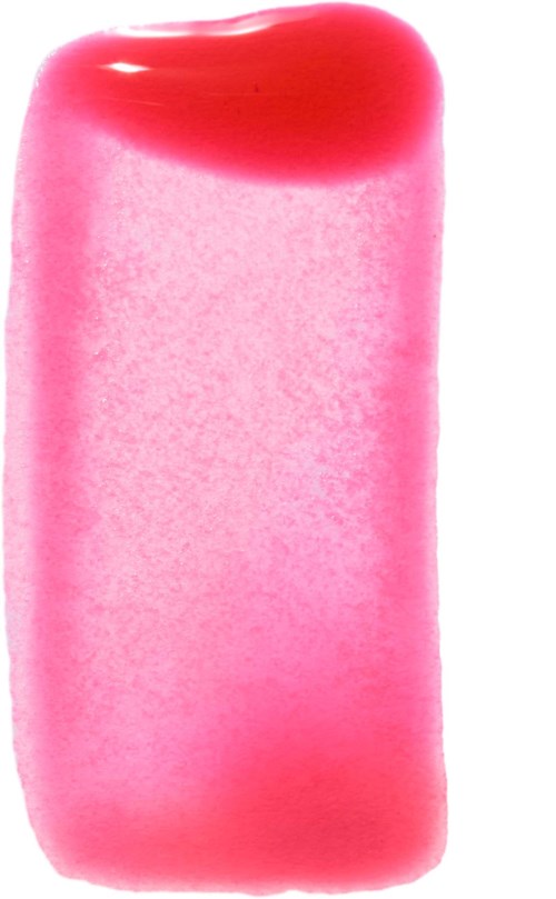 A pink and red watercolor rectangle with rounded edges, showing a gradient effect from dark red to light pink.