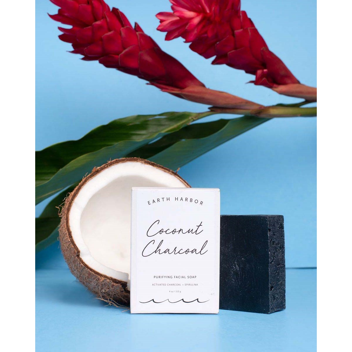 Earth Harbor Coconut Charcoal Purifying Facial Soap 113 g (obrázok 3)