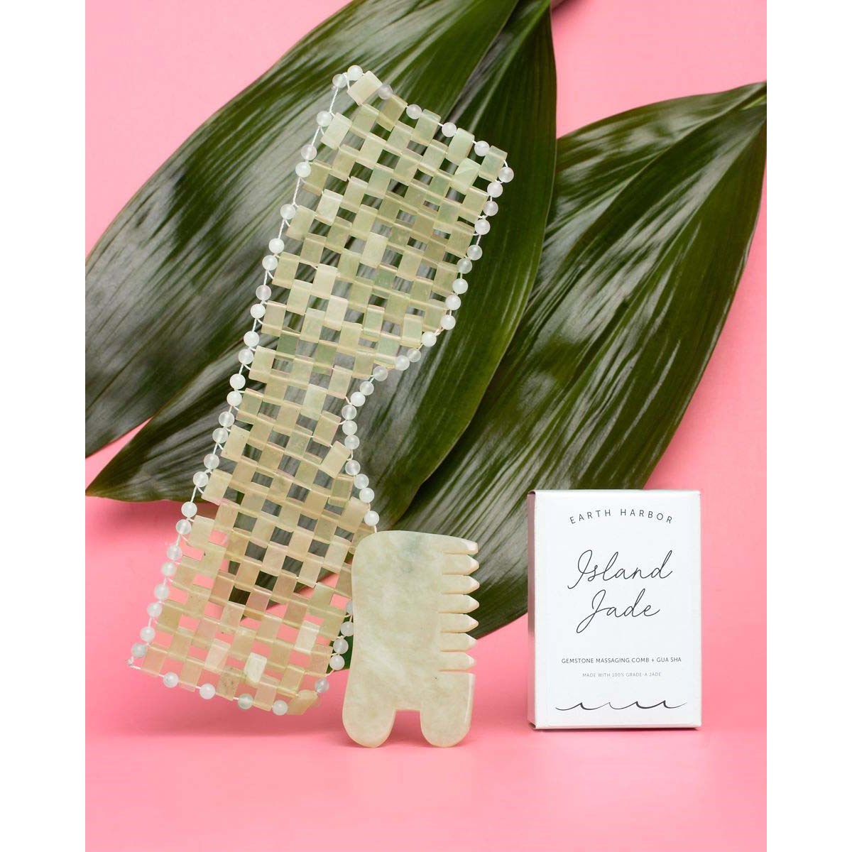 Earth Harbor Island Jade Gemstone Eye Mask (obrázok 3)