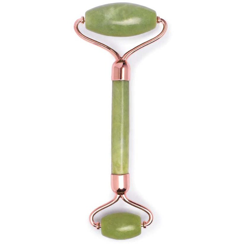 Produktfoto för Earth Harbor Island Jade Rose Gold Gemstone Facial Roller