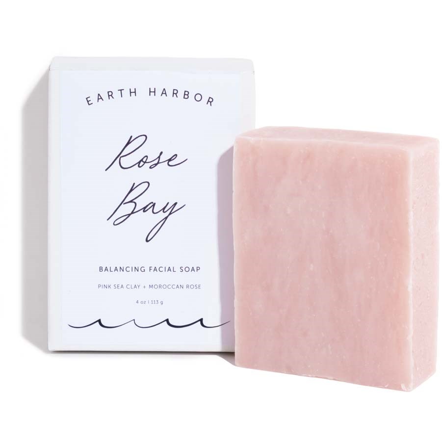 Läs mer om Earth Harbor Rose Bay Balancing Facial Soap 113 g