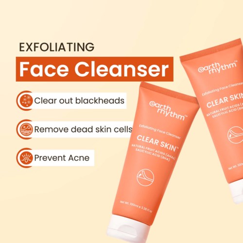 Earth Rhythm Exfoliating Face Cleanser With AHA & BHA 100 ml