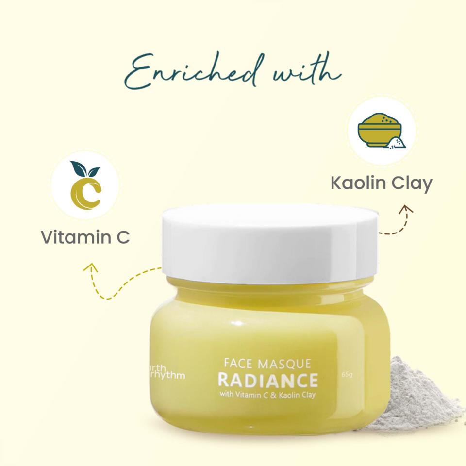 Earth Rhythm Radiance Face Masque With Vitamin C & Kaolin Clay 65 g