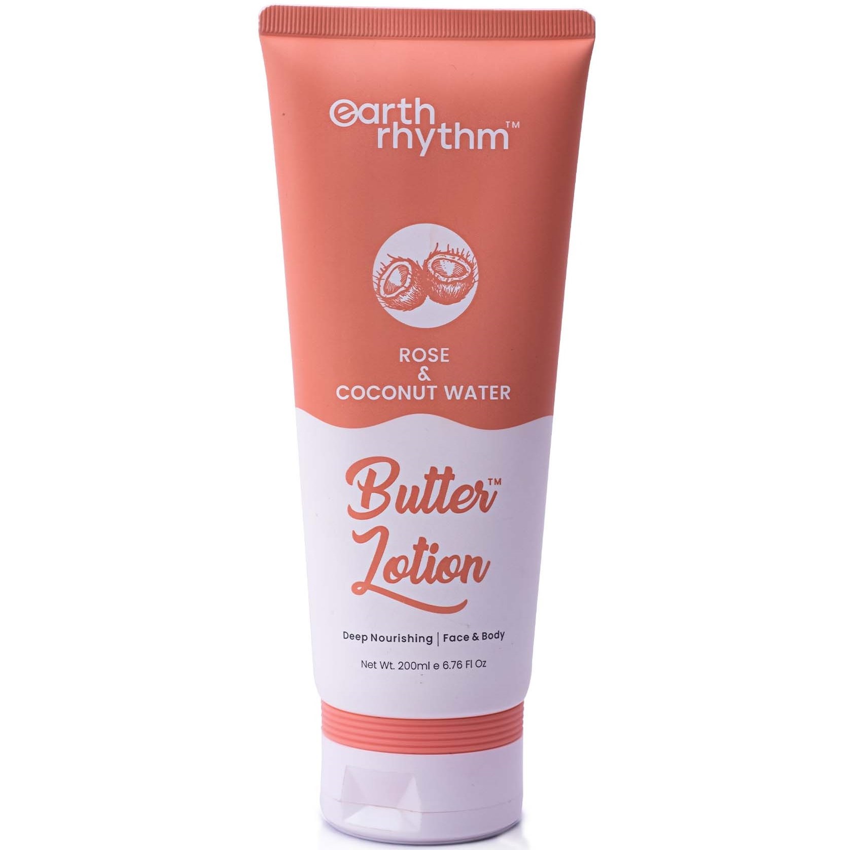 Läs mer om Earth Rhythm Rose & Coconut Water Butter Body Lotion 200 ml