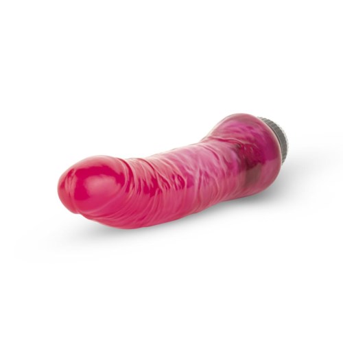 Ett rosa, knippeformat objekt med texturerad yta och rundad spets, ligger på en vit bakgrund.