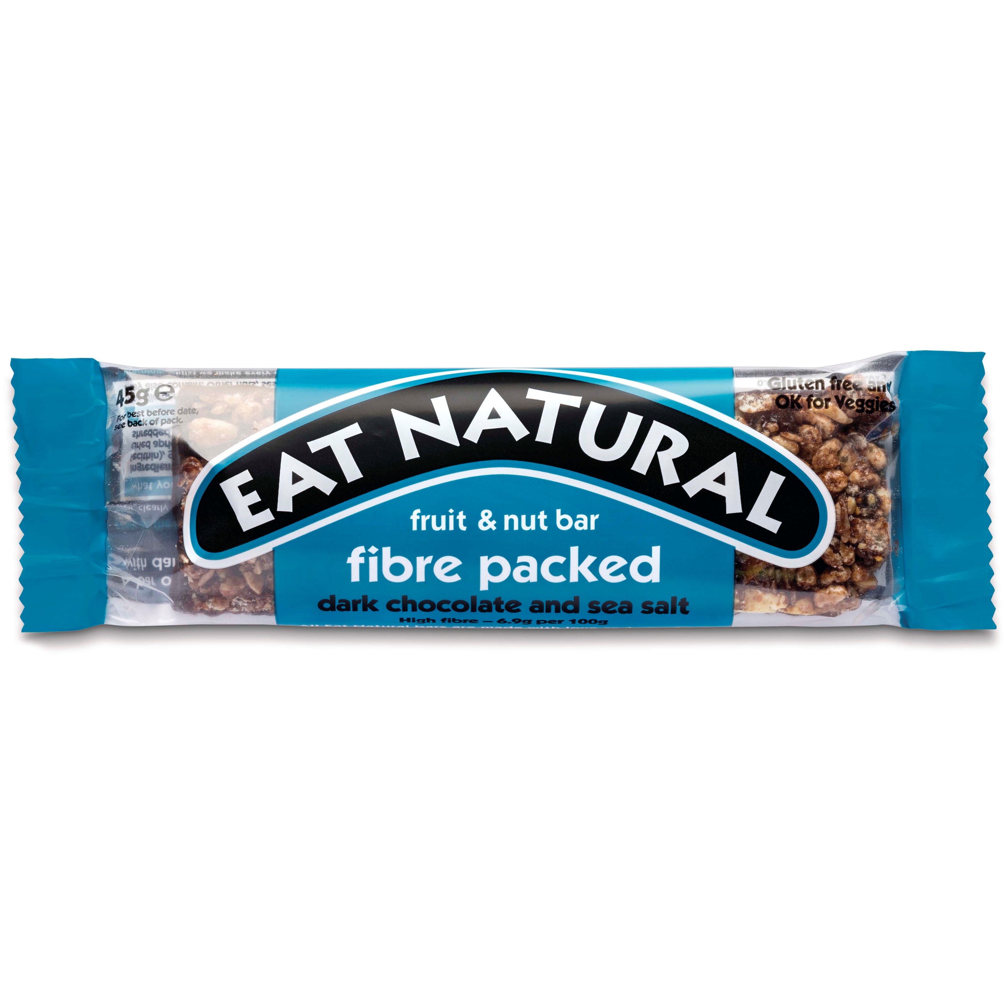 Eat Natural Fibre Packed Dark Chocolate & Sea Salt 45 g