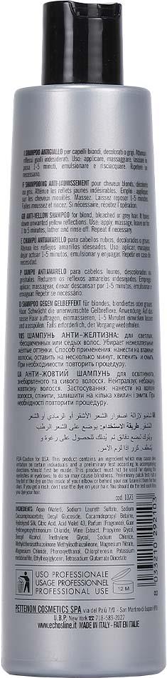 Echos Line Care S6 anti-yellow shampoo 350 ml