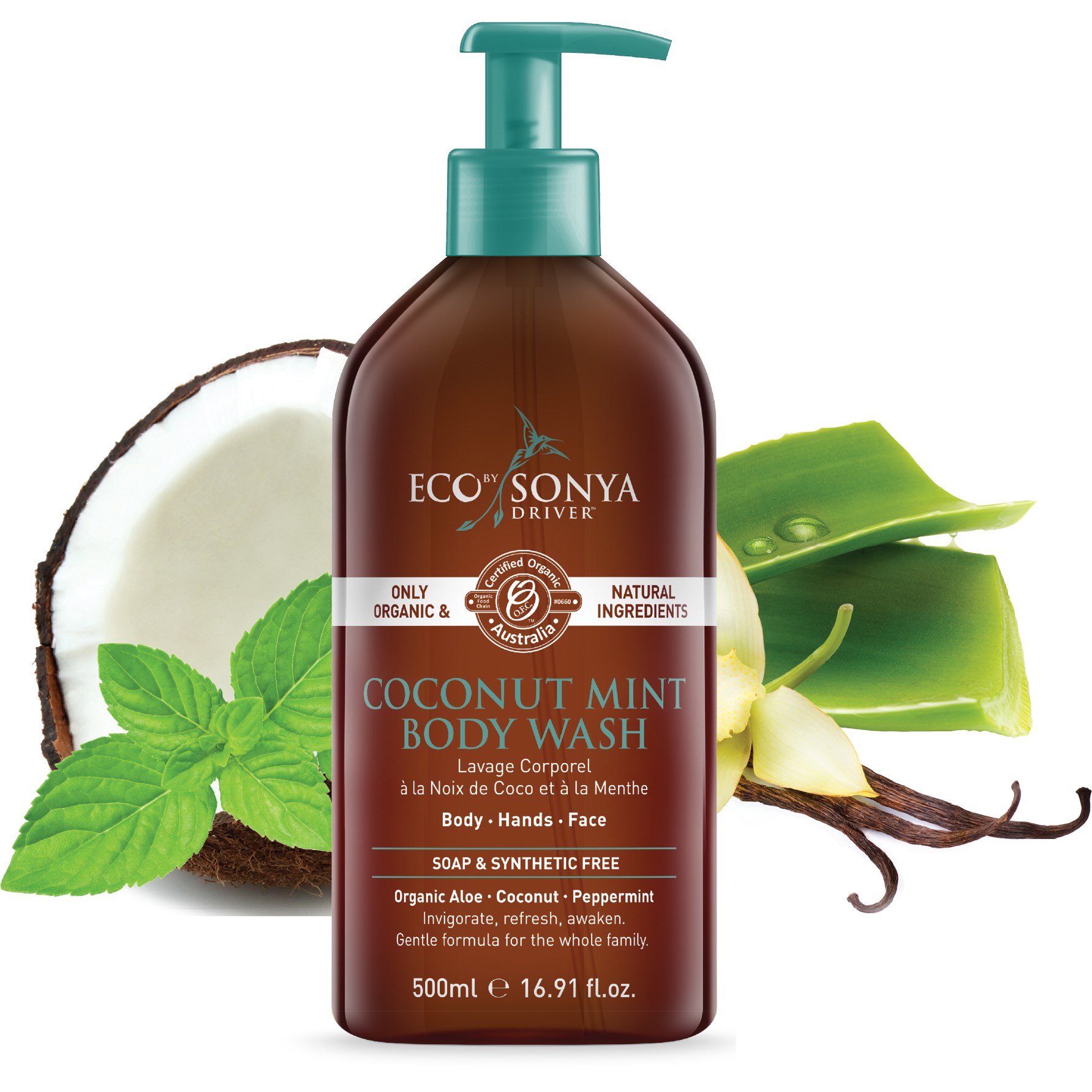 Eco By Sonya Coconut Mint Body Wash 500 ml (obrázok 4)