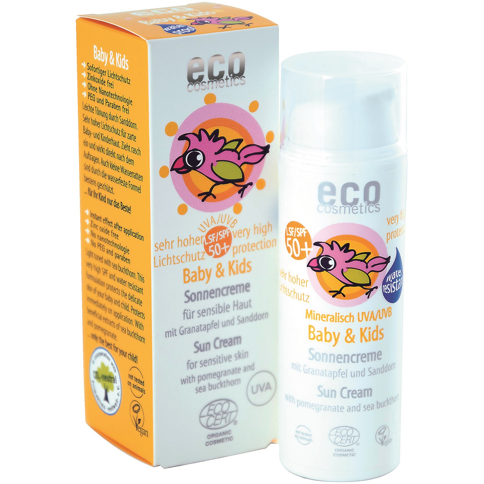 Läs mer om Eco Cosmetics Baby Solkräm 50+ 50 ml