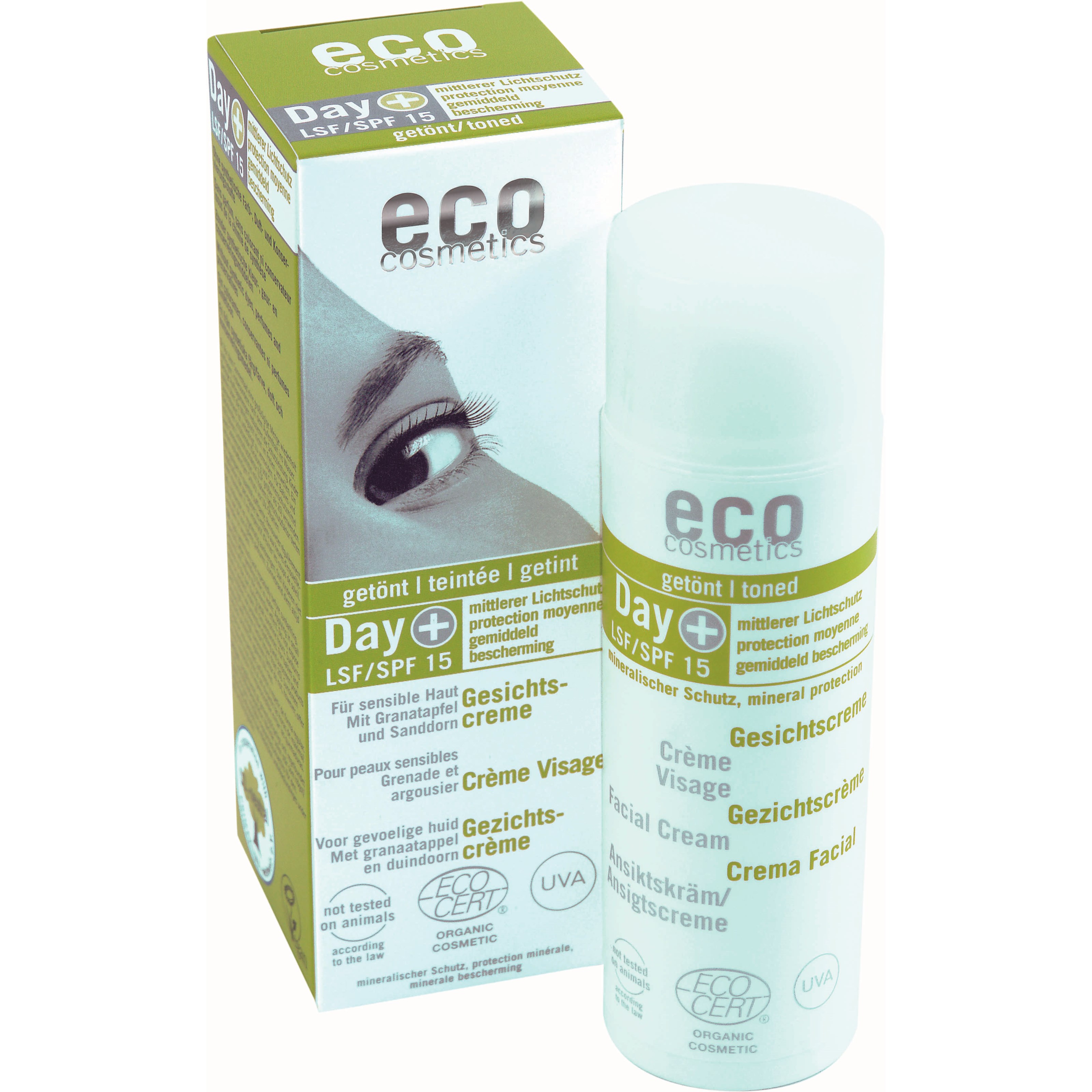 Läs mer om Eco Cosmetics Dagkräm Spf 15 Tonad 50 ml
