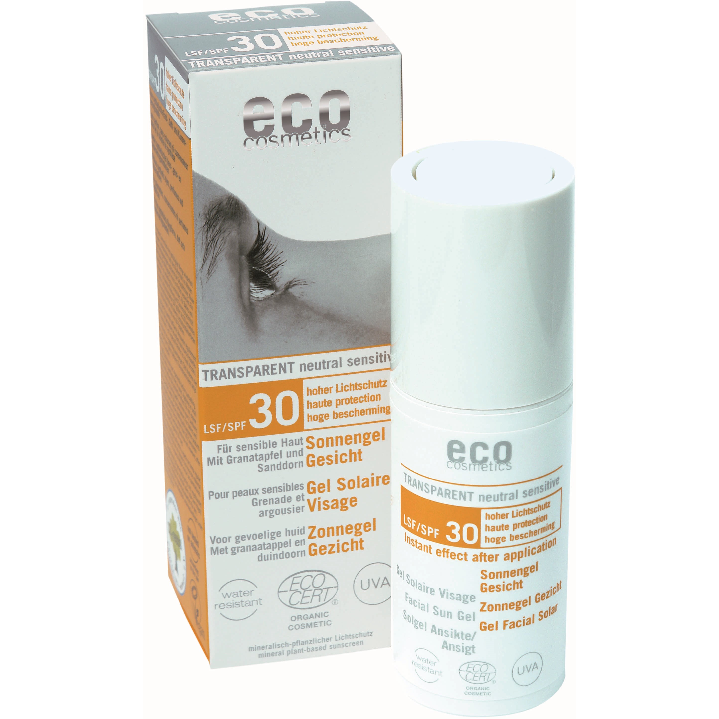 Bilde av Eco Cosmetics Sun Gel 30 Spf Face 30 Ml