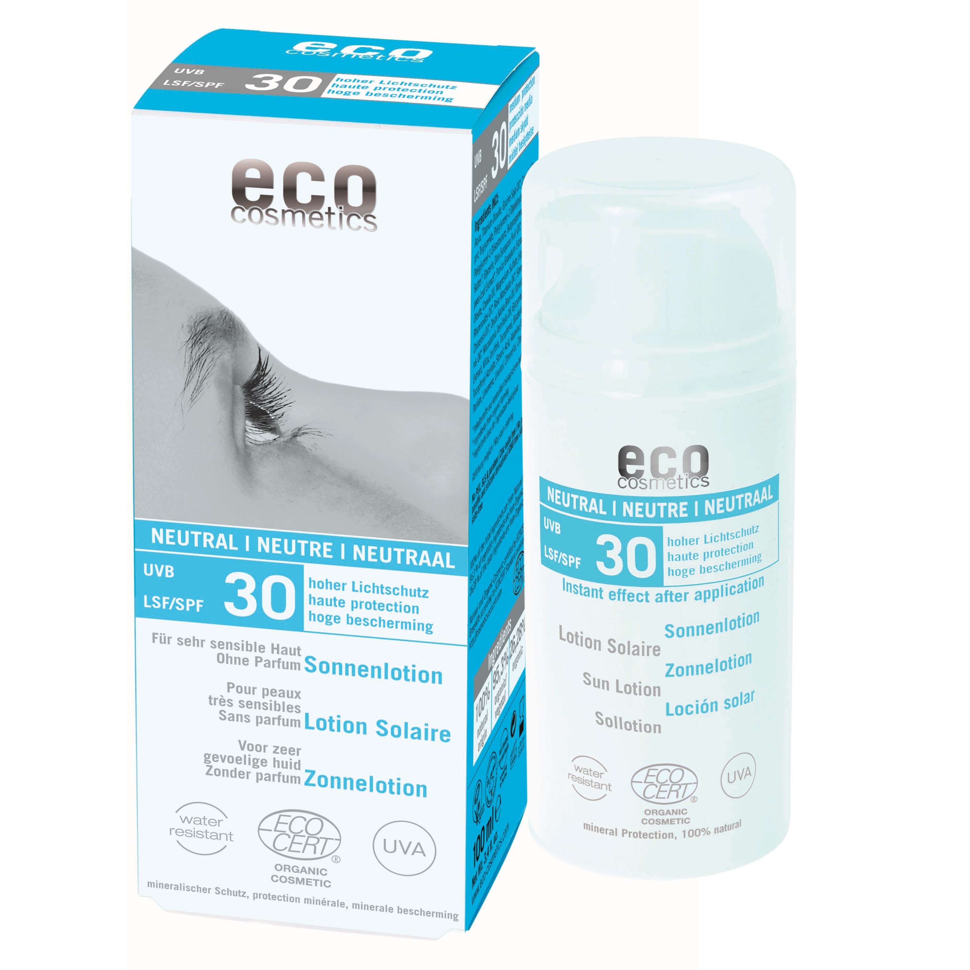 Läs mer om Eco Cosmetics Sollotion Neutral Spf 30 100 ml