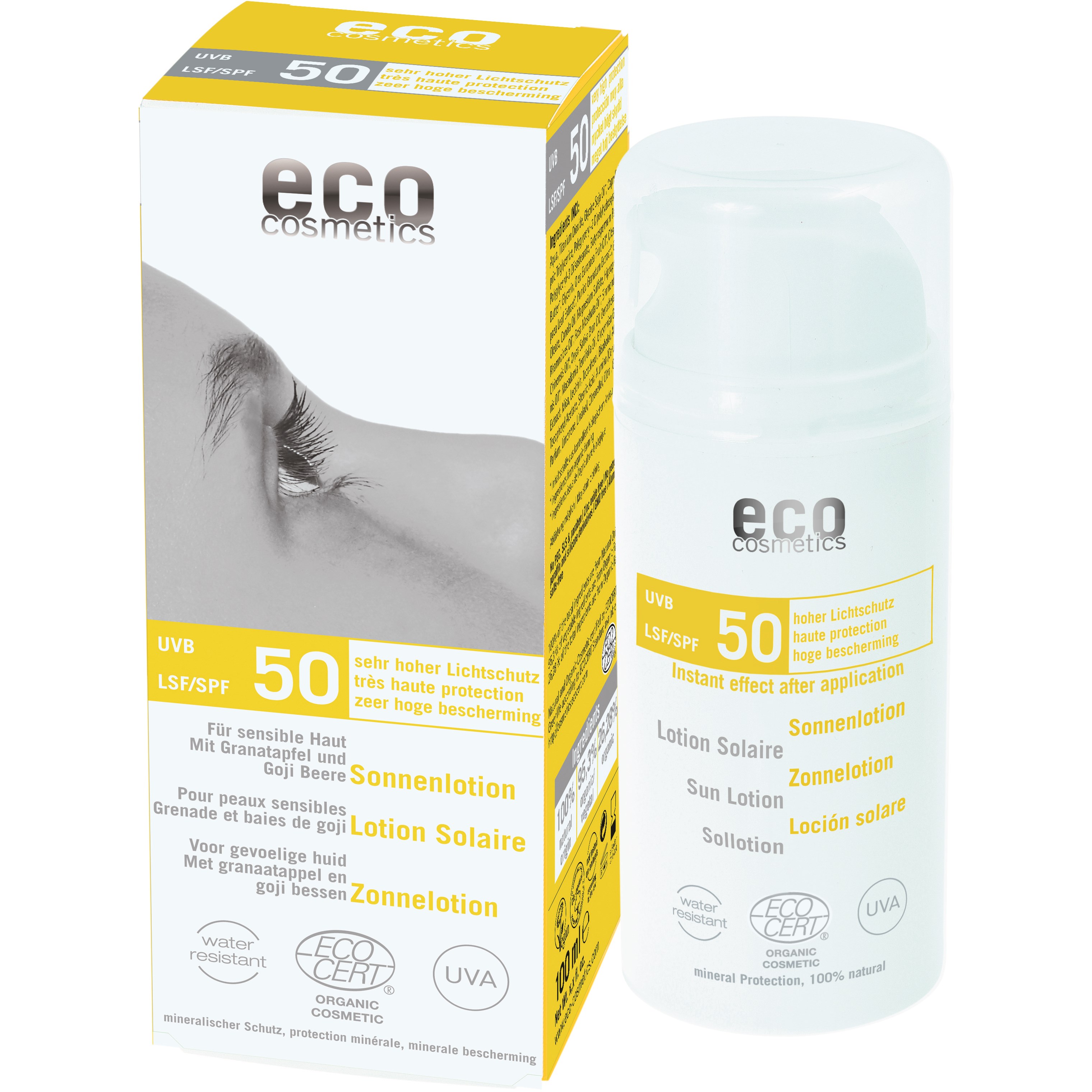 Läs mer om Eco Cosmetics Sollotion Spf 50 100 ml