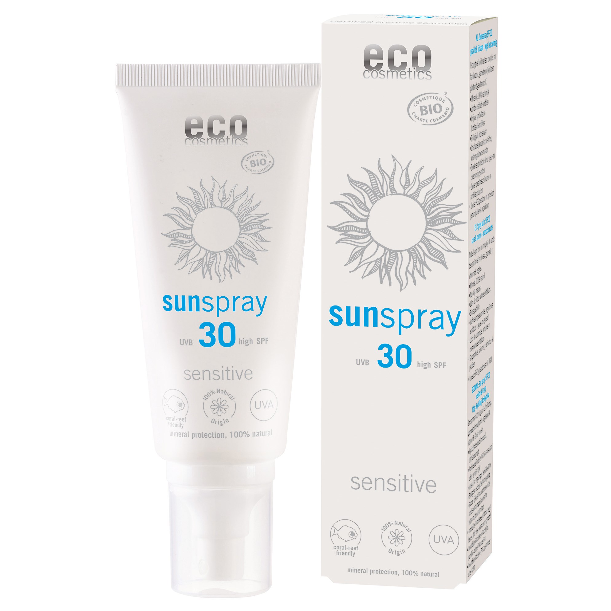 Eco Cosmetics Solspray Sensitiv SPF 30 100 ml