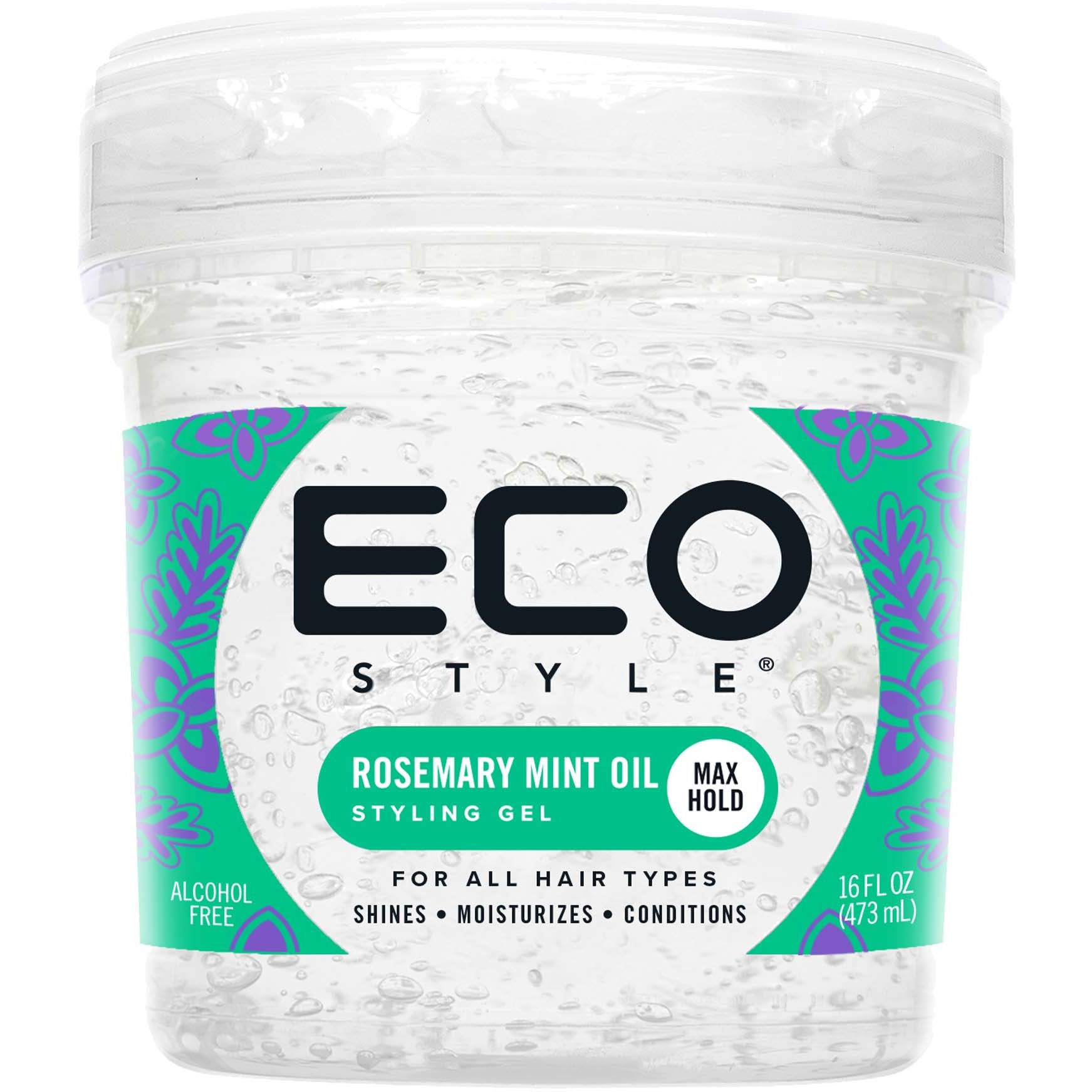 Eco Style Rosemary Mint Oil Styling Gel 473 ml billede