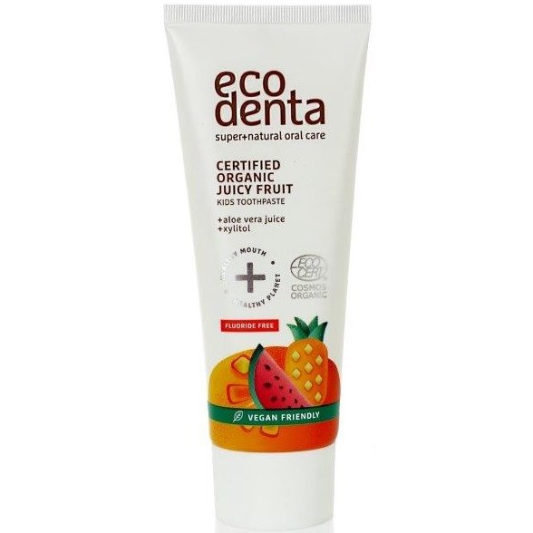 Läs mer om Ecodenta Organic Line Juicy Fruit toothpaste for kids 75 ml