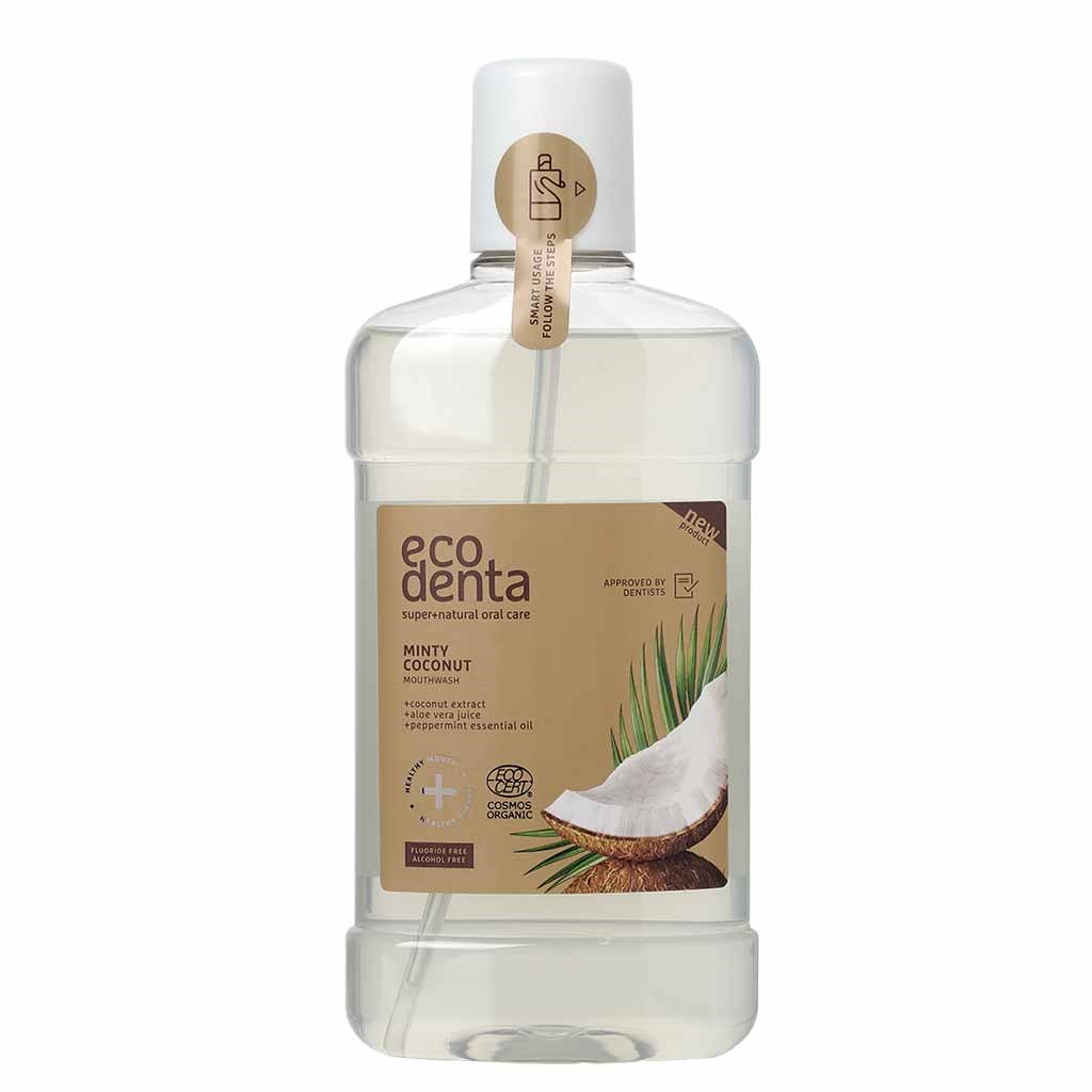 Läs mer om Ecodenta Organic Line Minty Coconut mousthwash 500 ml