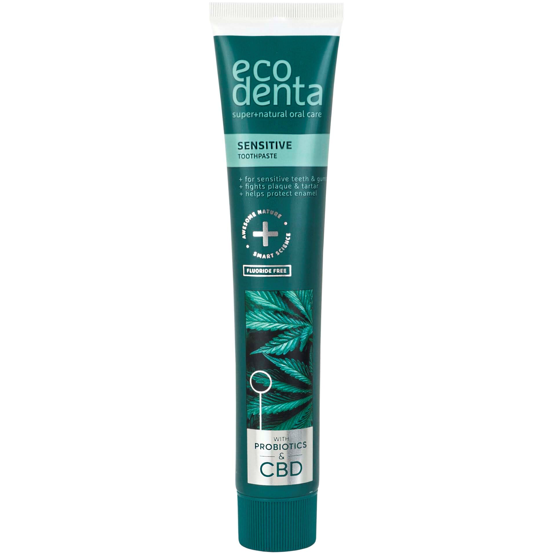Läs mer om Ecodenta Sensitive Toothpaste With CBD And Probiotics 75 ml