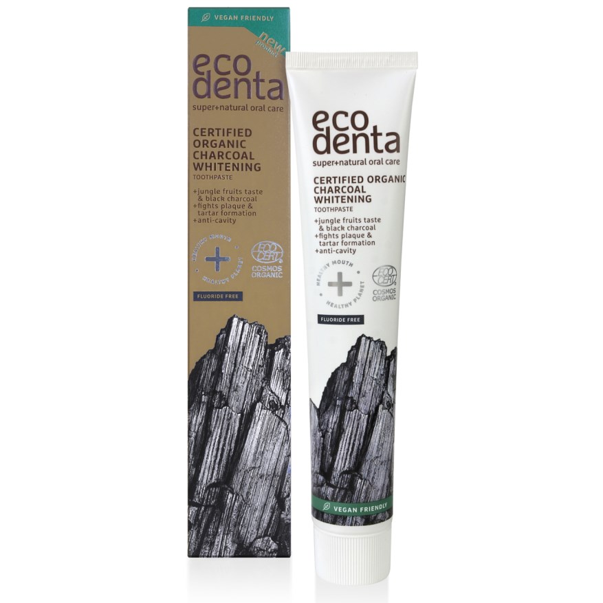Läs mer om Ecodenta Active Coal Whitening Floride-Free Toothpaste 75 ml