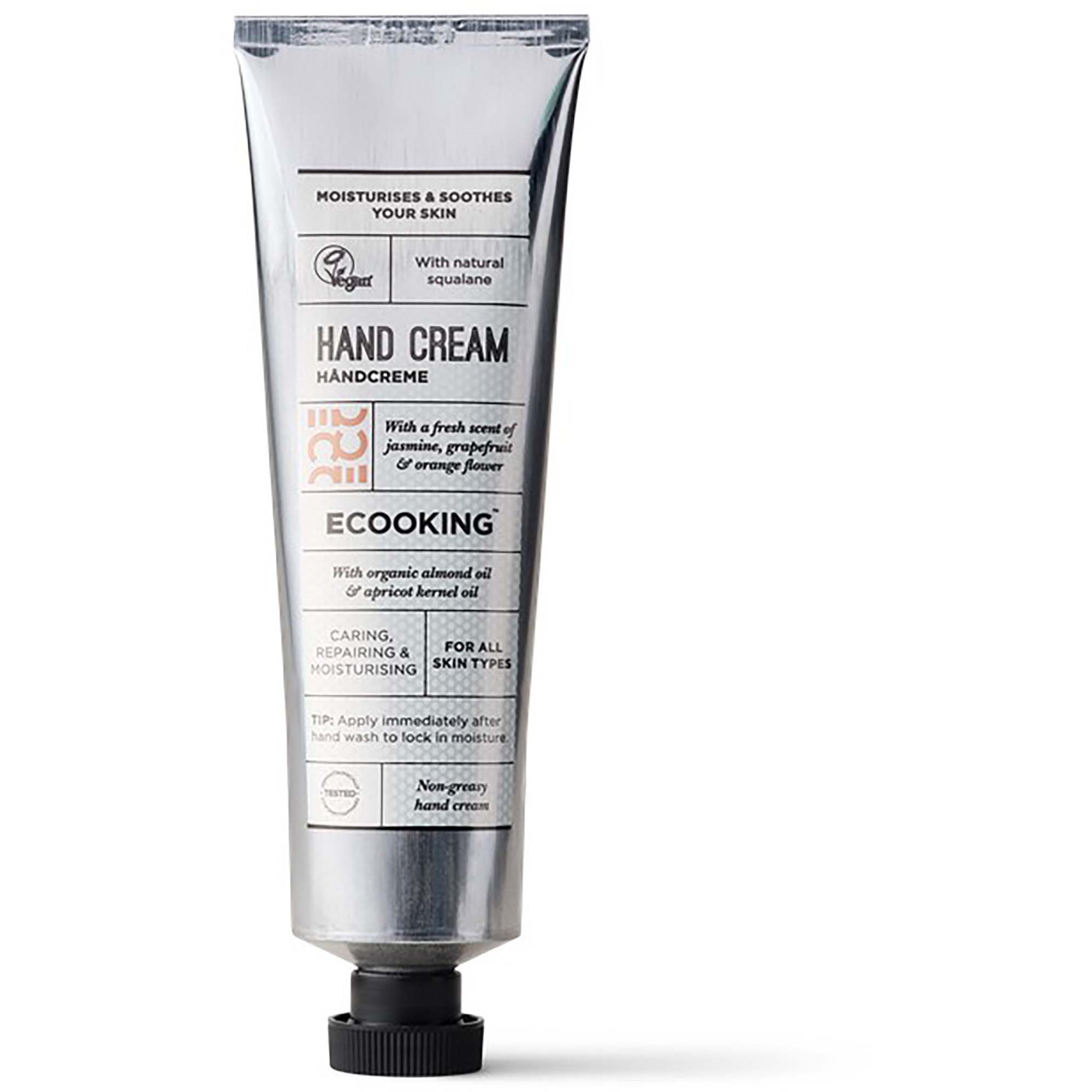 Ecooking Håndcreme m. mandelolie og abrikoskerneolie - 75 ml.