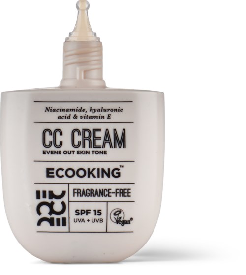 CC-крем для лица Ecooking SPF 15, корректирует покраснения и пигментацию, оттенок 01 Fair, 30 мл — фото 3