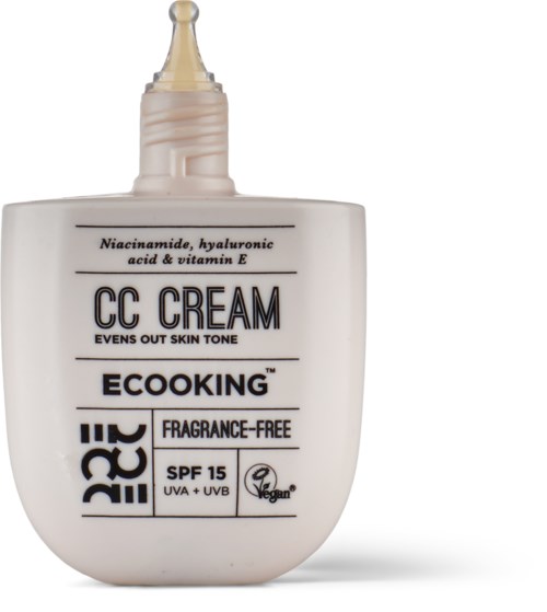 CC-крем для лица Ecooking SPF 15, корректирует покраснения и пигментацию, оттенок 02 Light, 30 мл — фото 3