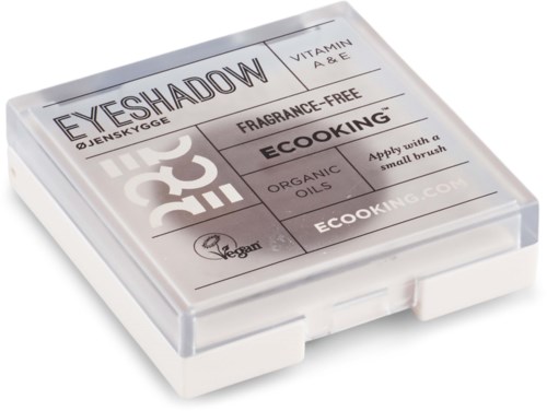 Eyshadow palette with natural and vegan ingredients, free from fragrance, for eco-friendly makeup application.