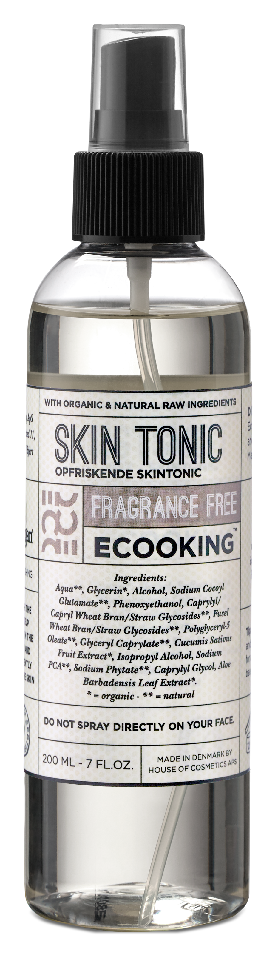 ECOOKING Skincare Skin Tonic Fragrance Free 200 ml