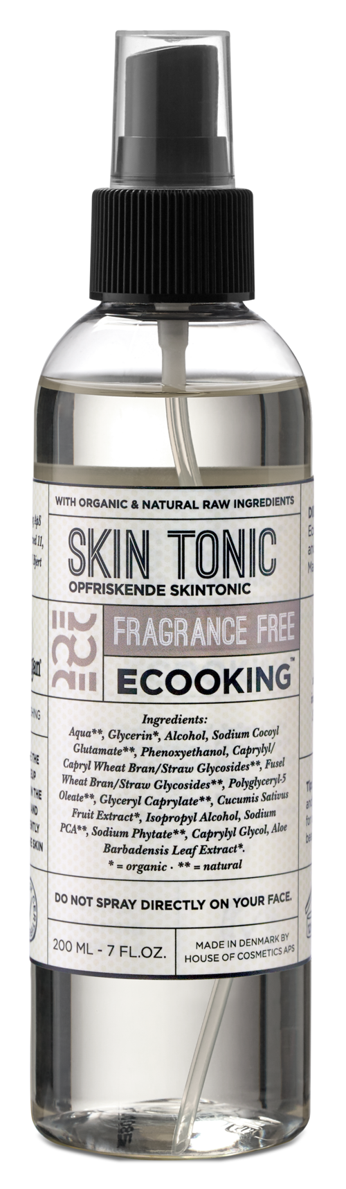 ECOOKING Skincare Skin Tonic Fragrance Free 200 ml