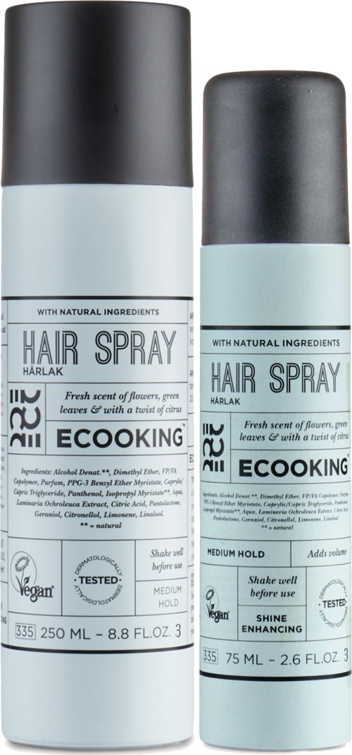 ECOOKING Hairspray Medium Hold 250 ml & 75 ml