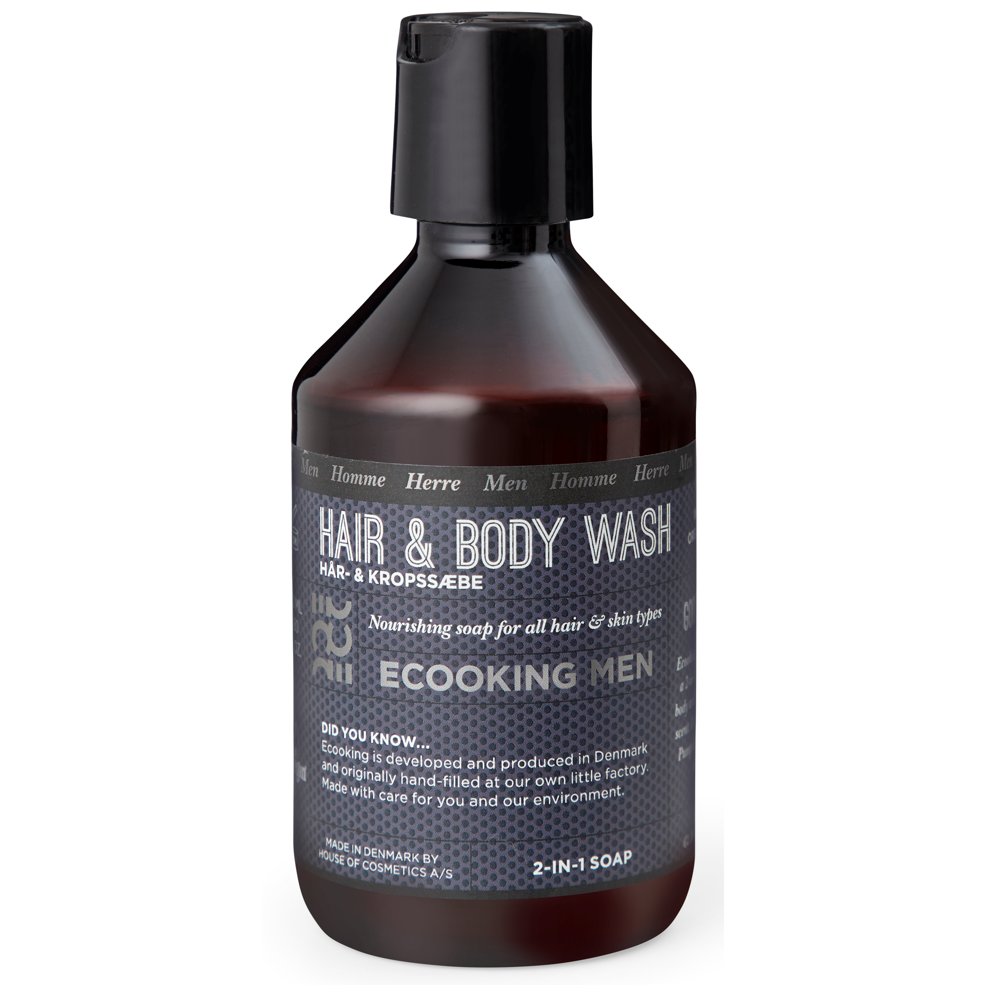 Фото - Крем і лосьйон Ecooking Men Men Men Hair & Body Shampoo 250 ml - mydło do ciała