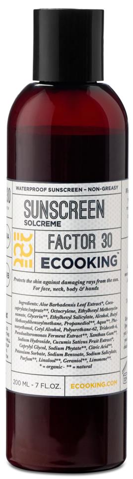 Ecooking Solcreme SPF 30 200ml