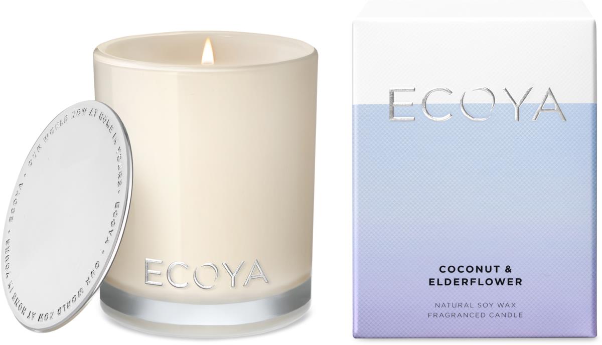 Ecoya Coconut & Elderflower Fragranced Candle 80 g