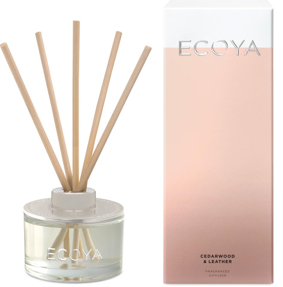 Ecoya Core Collection Mini Reed Diffusers Cederwood & Leather 50ml