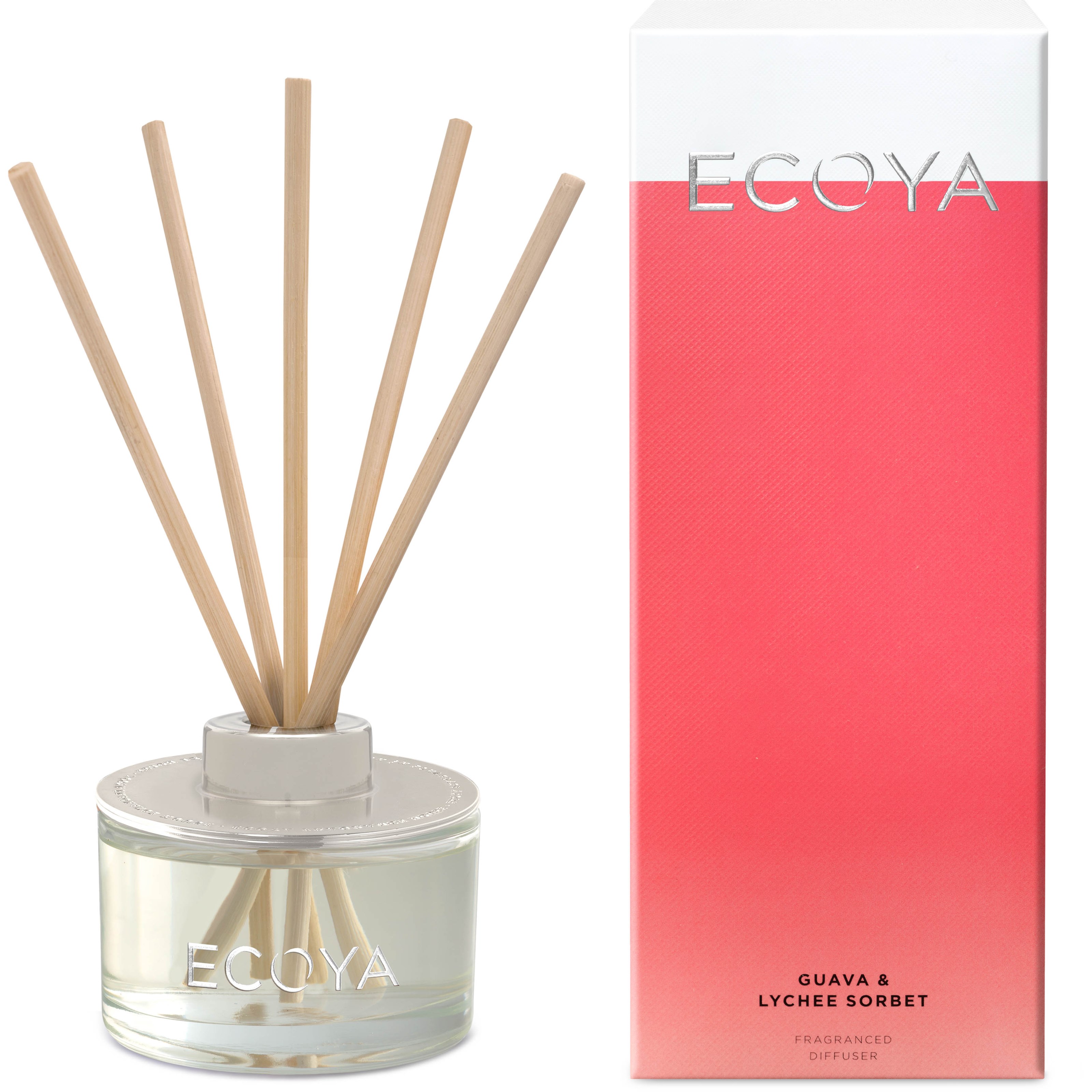 Läs mer om Ecoya Core Collection Mini Reed Diffusers Guava & Lychee 50 ml