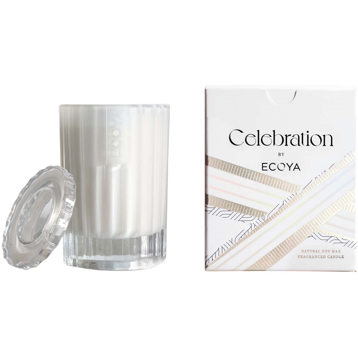Ecoya White Musk & Warm Vanilla Celebtration Fragranced Candle 70
