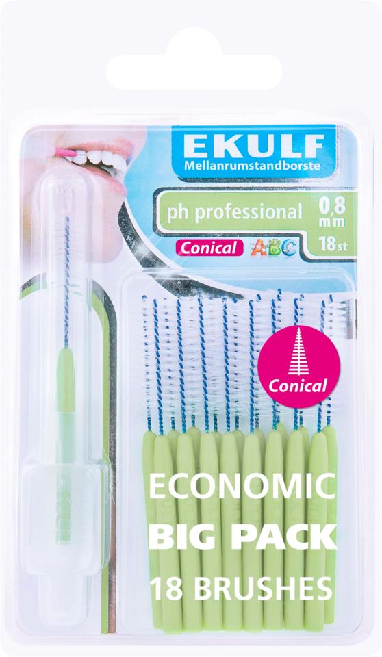 Ekulf pH professional 0,8conic 18 Pcs