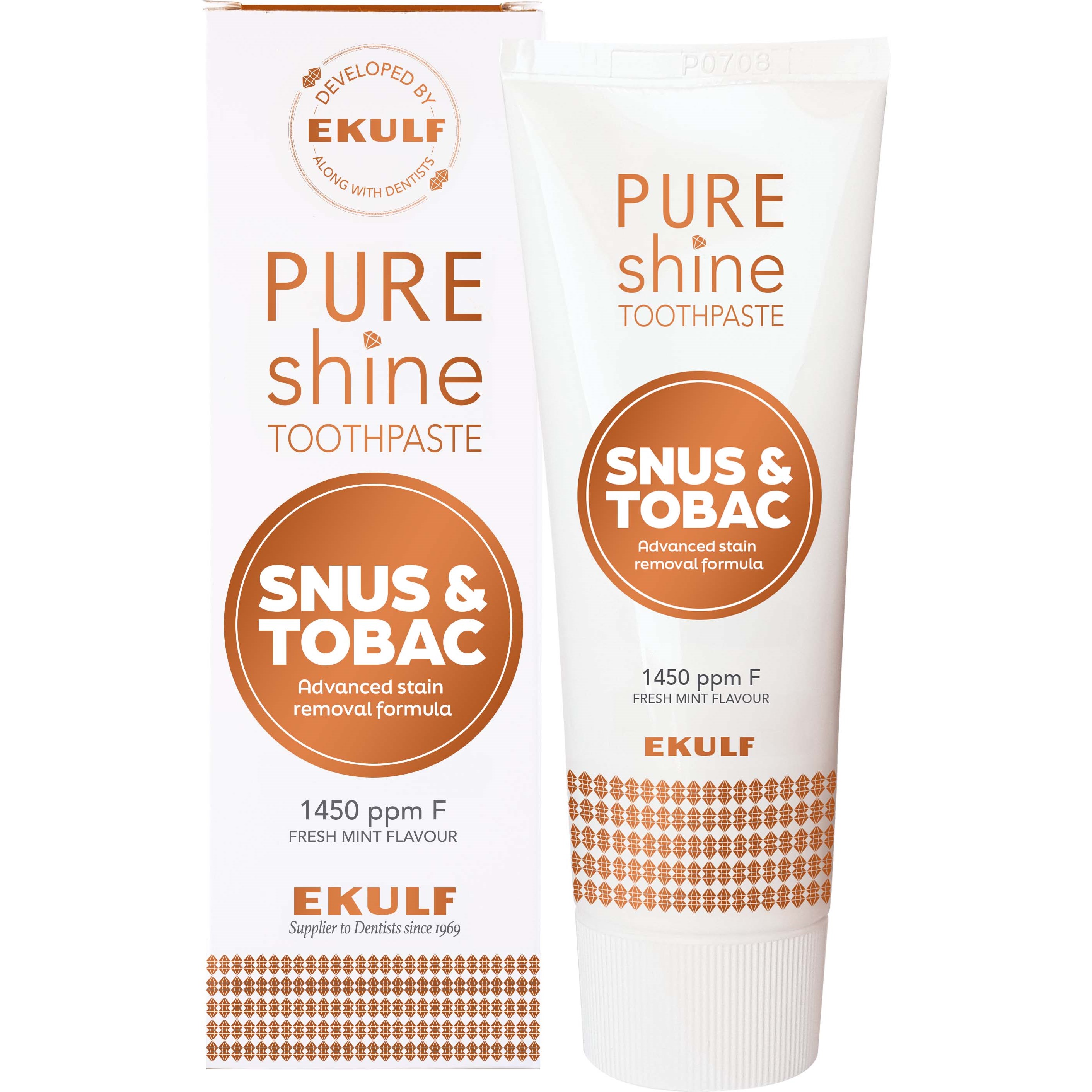 EKULF Shine Snus & Tobac Tandpasta - 75ml.