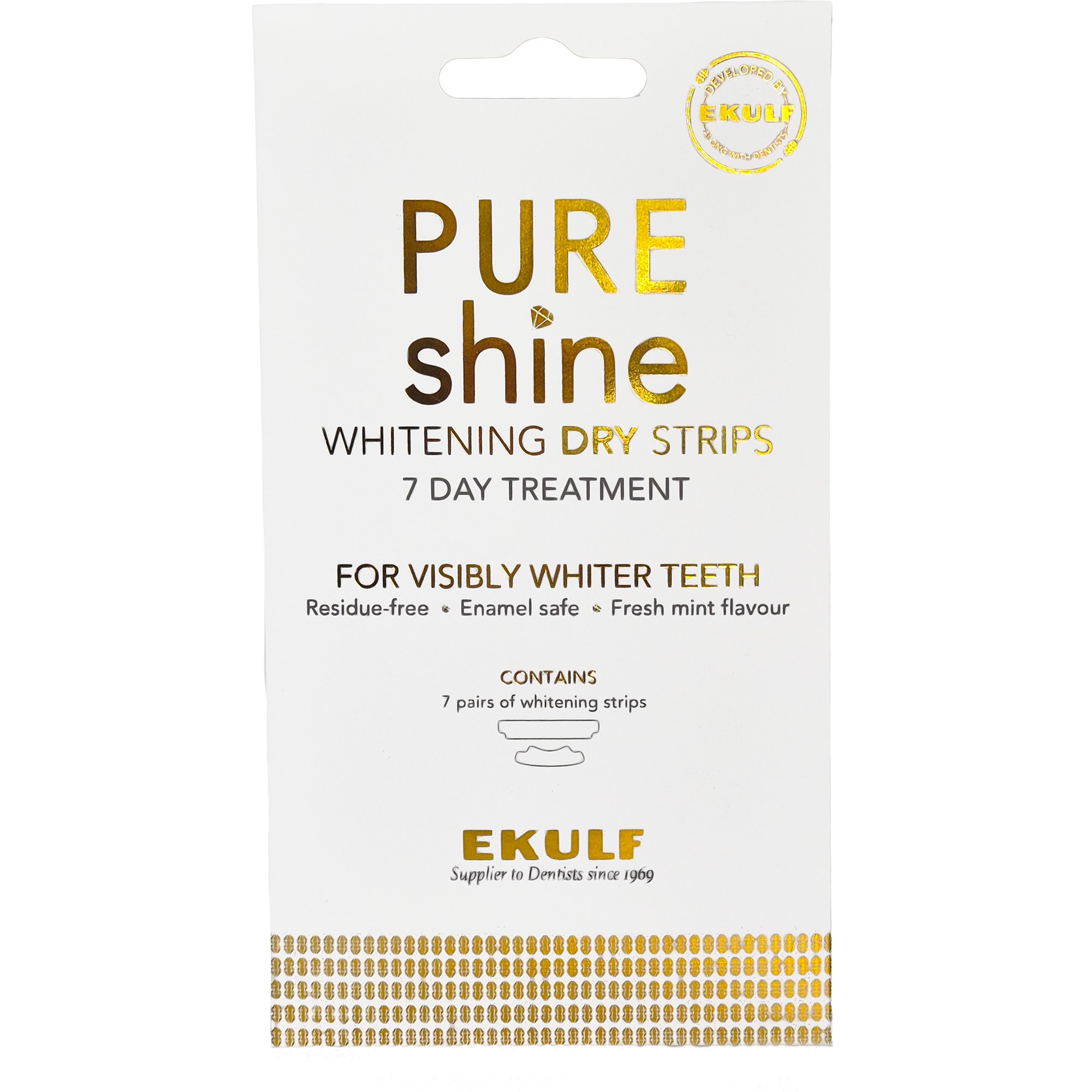EKULF Pure Shine Whitening Dry Strips 7 stk