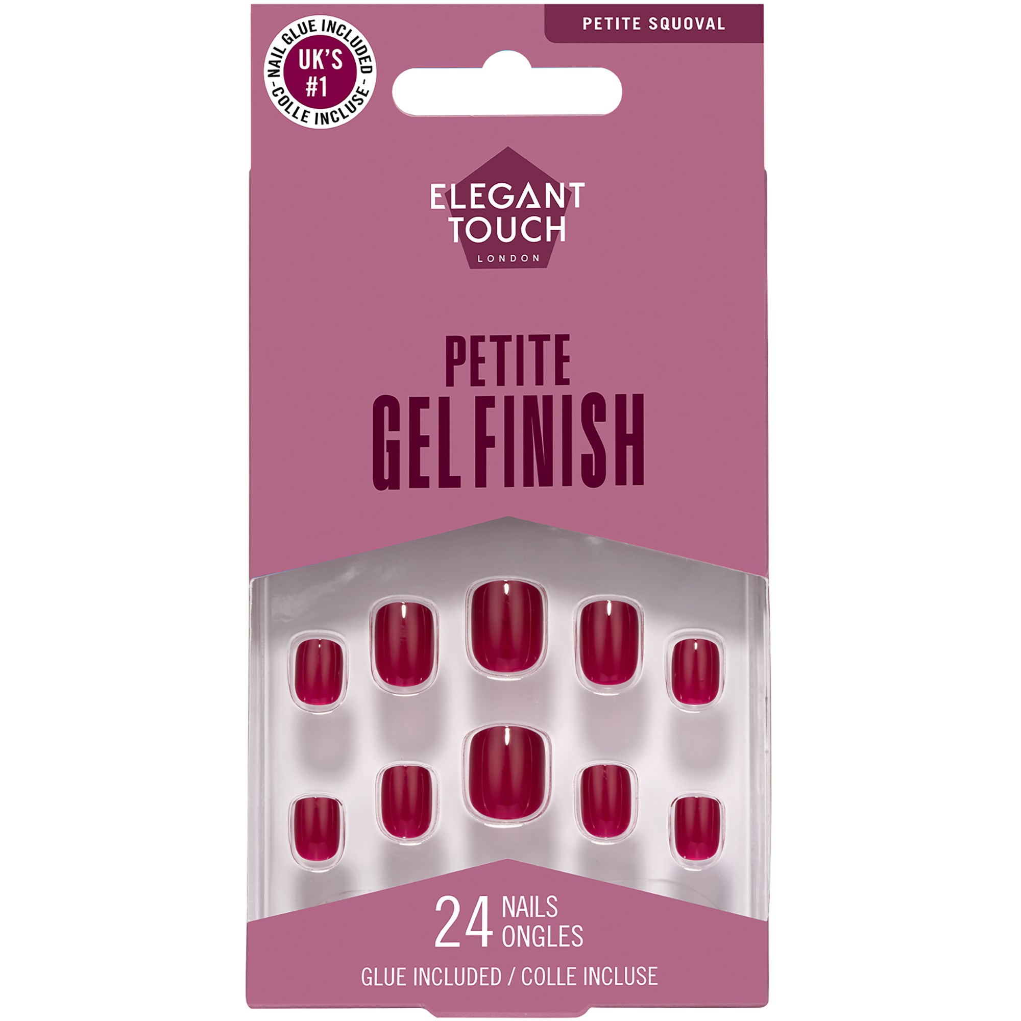 Elegant Touch Petite Nails Cherry Wine