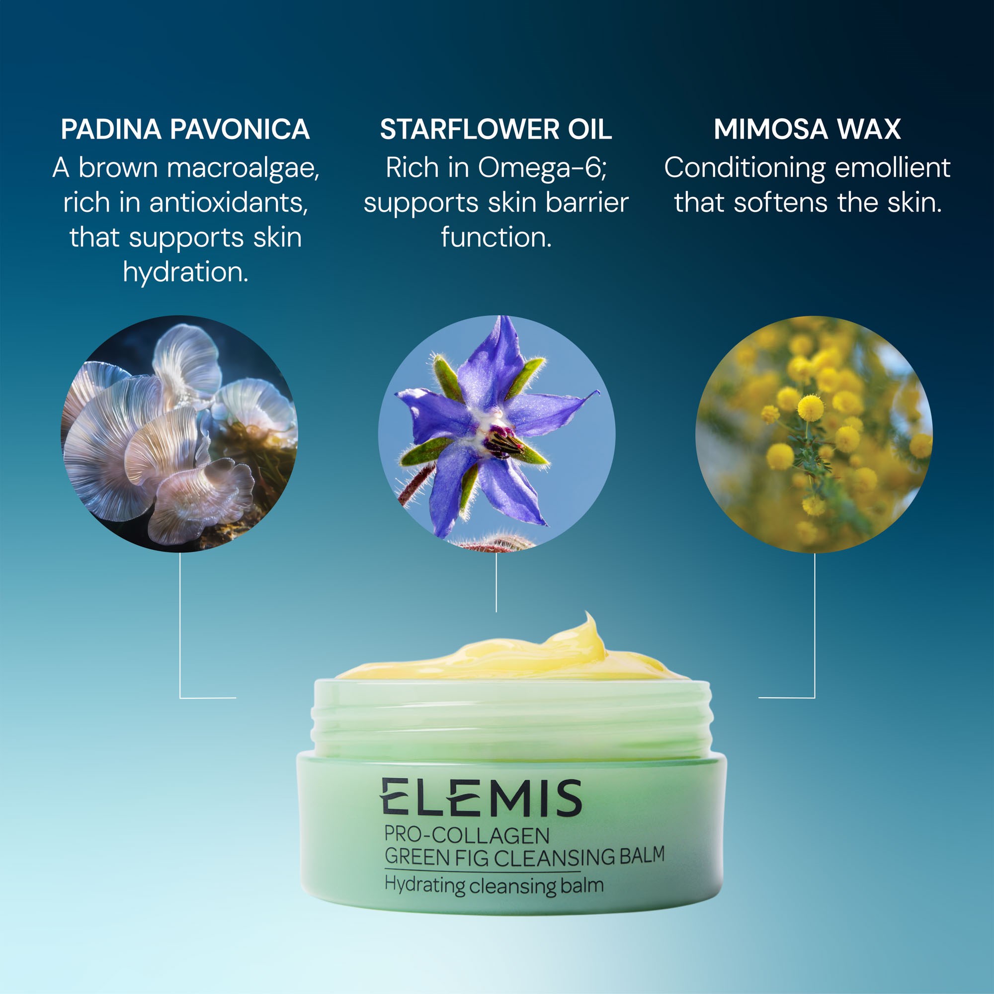 Elemis Pro-Collagen Green Fig Cleansing Balm 100 g (obrázok 7)