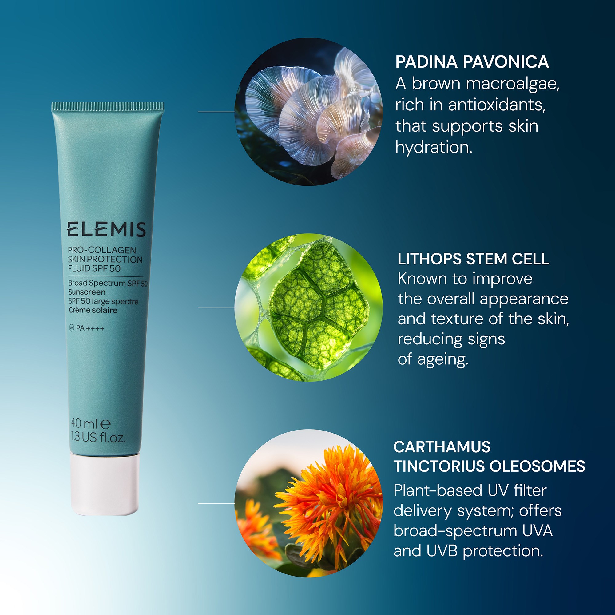 Elemis Pro-Collagen Skin Protection Fluid SPF 50 40 ml (obrázok 5)