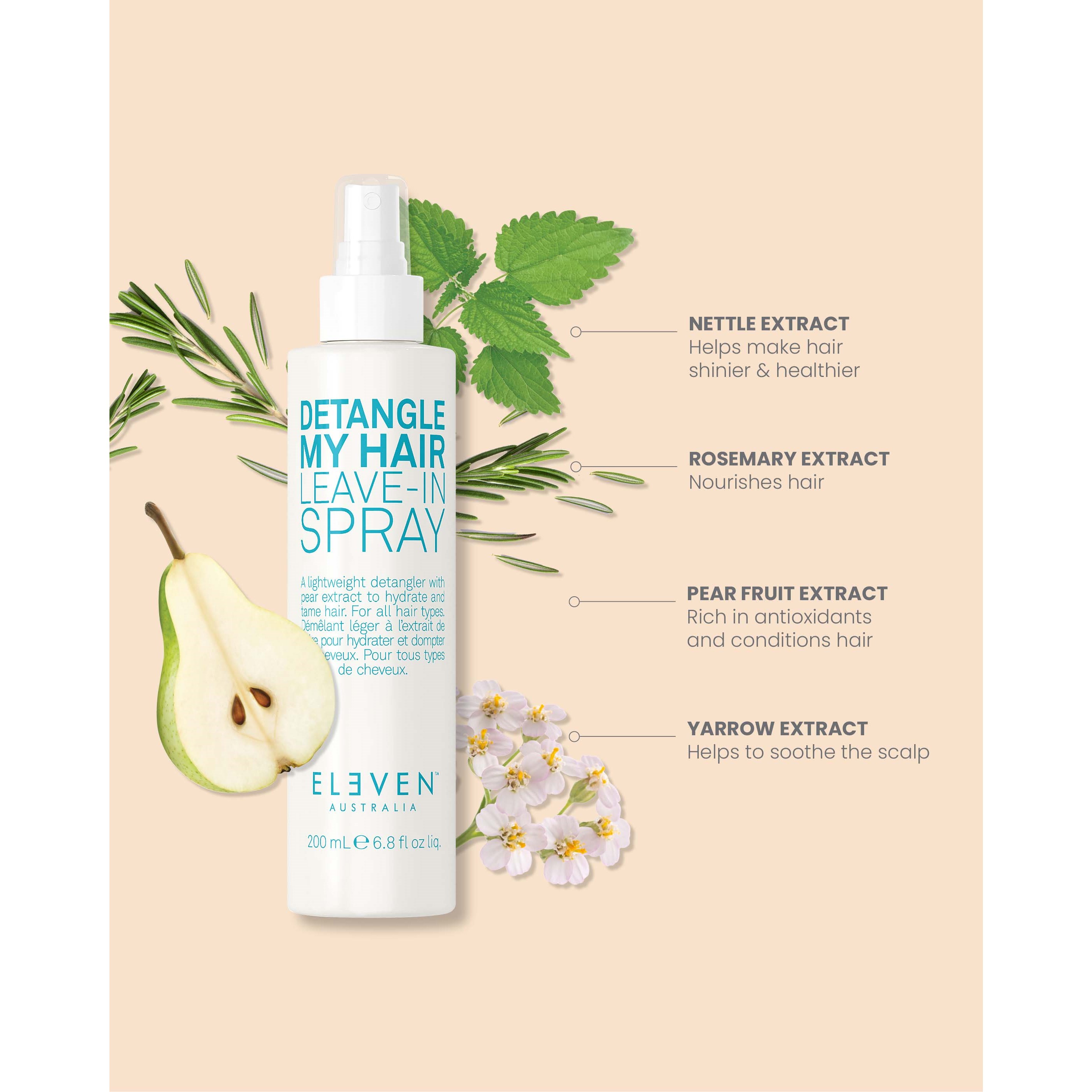 Alternativ bild 1 för Eleven Australia Detangle My Hair Leave In Spray 200 ml