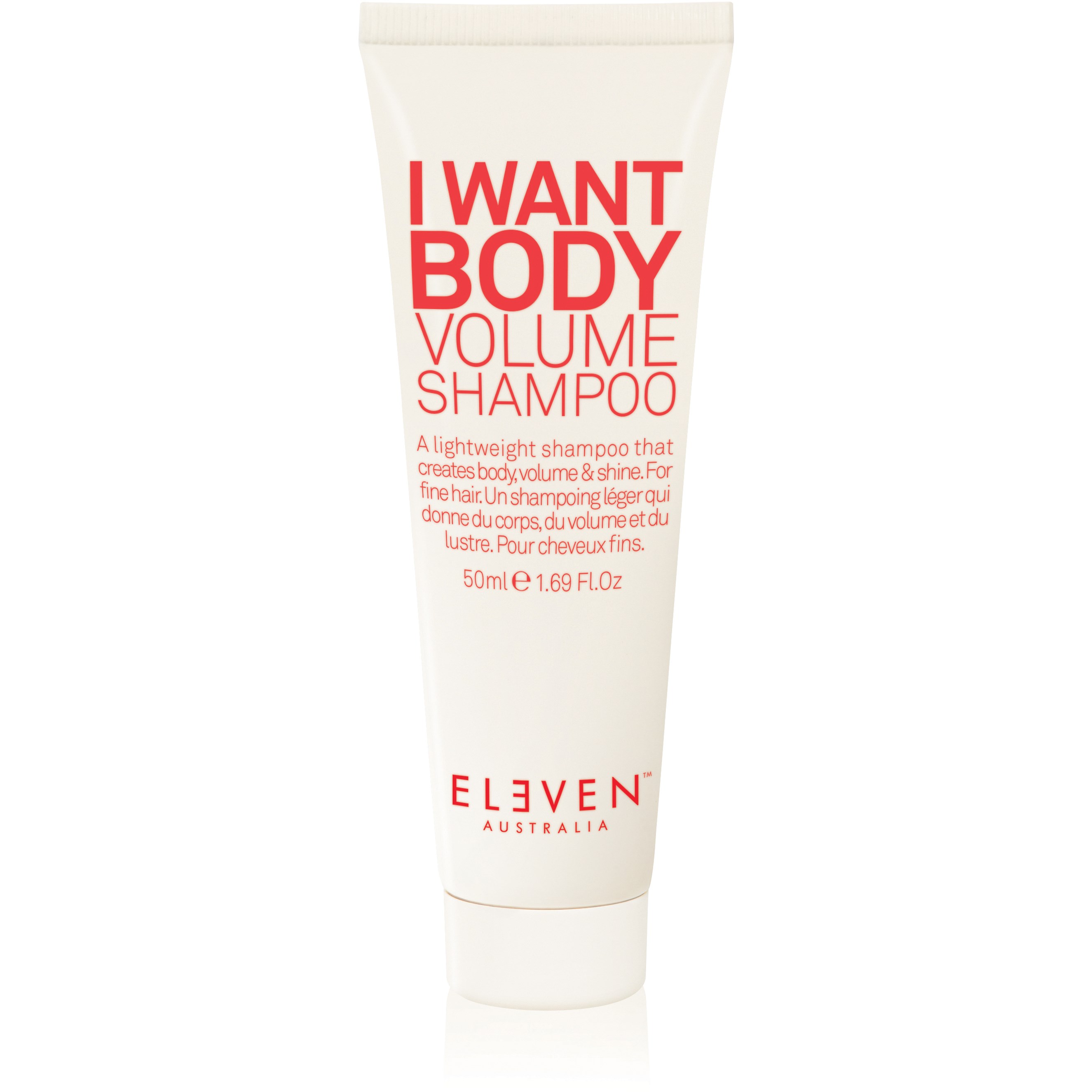 Läs mer om Eleven Australia I Want Body Volume Shampoo 50 ml